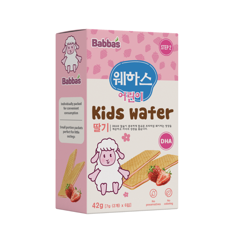 Bánh xốp Babba's giòn rụm, bổ sung DHA phát triển trí não cho trẻ