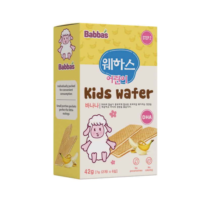 Bánh xốp Babba's giòn rụm, bổ sung DHA phát triển trí não cho trẻ